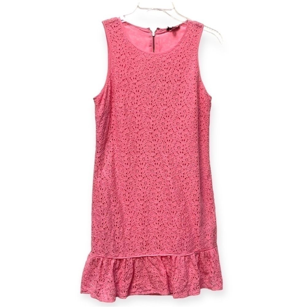 Juicy Couture Floral Lace Ruffle Sleeveless Dress - Picture 4 of 11